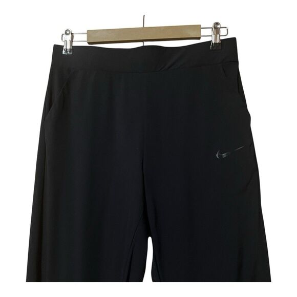 Nike Dri-Fit Womens Size Medium Black Athletic Workout Running Jogger Pants - Picture 2 of 5